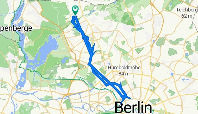 Schulzendorfer Straße 43A, Berlin nach Schulzendorfer Straße 42, Berlin