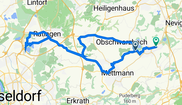 Mettmann Fliethe nach Danziger Straße 13, Wülfrath