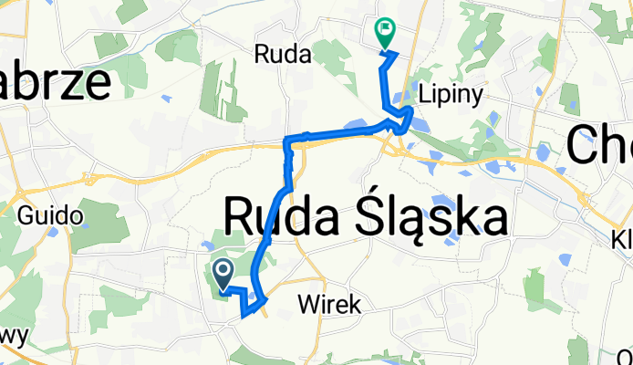 Sportowców 29, Ruda Śląska do Joanny 18, Ruda Śląska