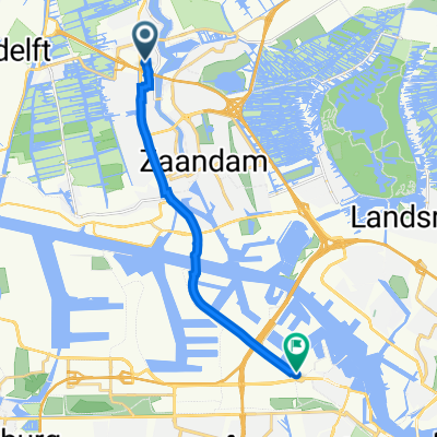 Kieftstraat 4, Koog aan de Zaan naar Nieuwe Hemweg 1, Amsterdam