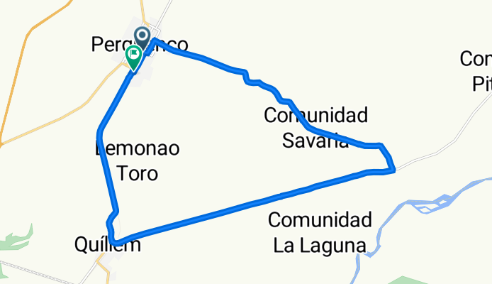 José Manuel Balmaceda, Perquenco a Francisco Bilbao, Perquenco