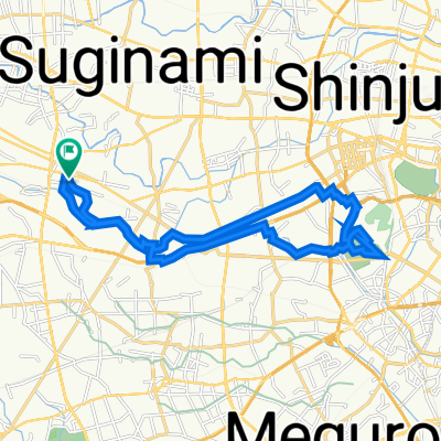 高井戸東3丁目20-28, 杉並区 to 高井戸東3丁目20-28, 杉並区