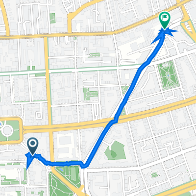 Ulica kneza Višeslava 8, Zagreb to Ulica Pavla Šubića 69, Zagreb