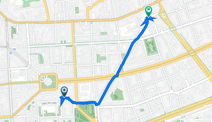 Ulica kneza ViÅ”eslava 8, Zagreb to Ulica Pavla Å ubiÄa 69, Zagreb