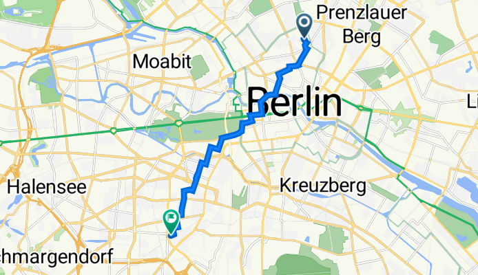 Wolliner Straße 66, Berlin nach Belziger Straße 68, Berlin