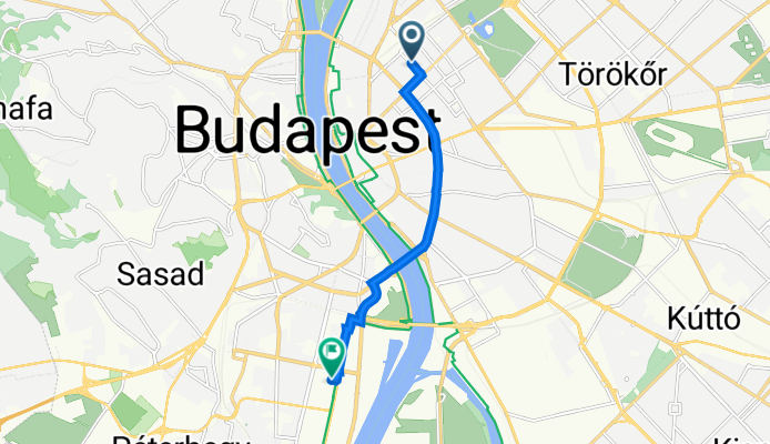 Izabella utca 77., Budapest to Szerémi út 51., Budapest