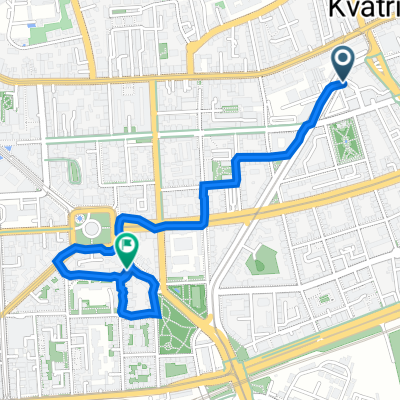 Ulica Pavla Šubića 42, Zagreb to Ulica Jurja Križanića 6–16, Zagreb