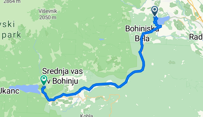 Kolodvorska cesta 50, Bled to Stara Fužina 37, Bohinjsko Jezero