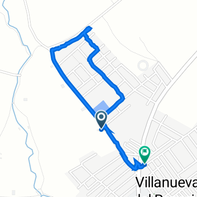 De Calle Fuente Plao Toril 2, Villanueva del Rosario a Calle Sevilla 23, Villanueva del Rosario