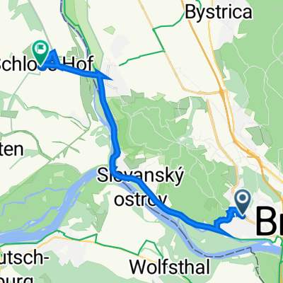 Sumbalova 1 to Schlossallee 3, Schloßhof