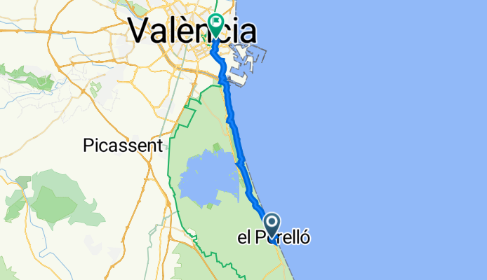 Ruta a Calle Francisco Palanca Roca 12, Valencia