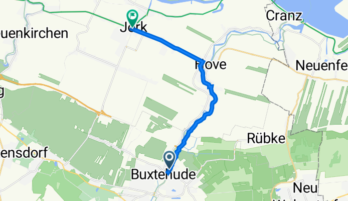 Moorender Straße 6, Buxtehude nach Elberadweg, Jork