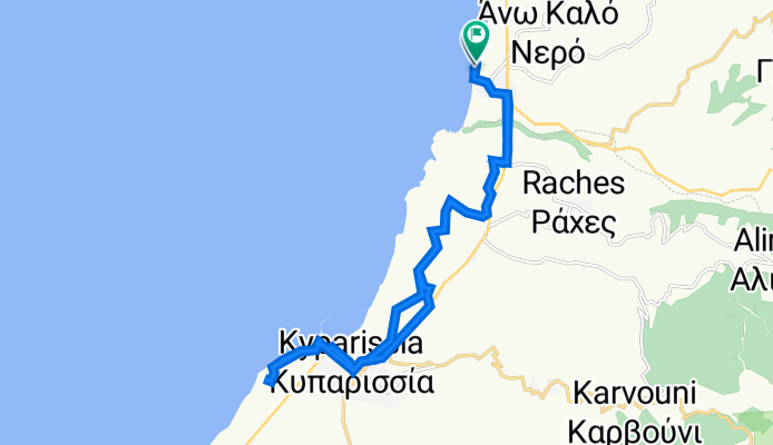 Οdos xoris onomasia, Messinia to Οdos xoris onomasia, Messinia