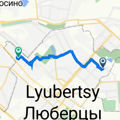 От Наташинская улица 6, Люберцы до город Люберцы 4