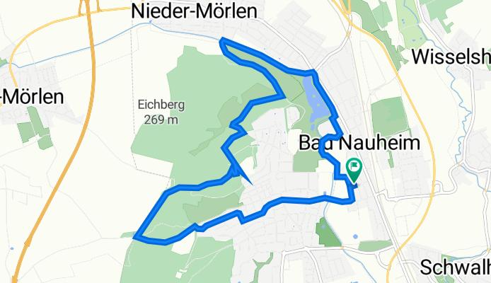 Schillerstraße 2, Bad Nauheim nach Schillerstraße 2, Bad Nauheim