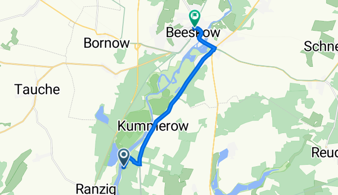 Leißnitz, Friedland nach Bahnhofstraße, Beeskow