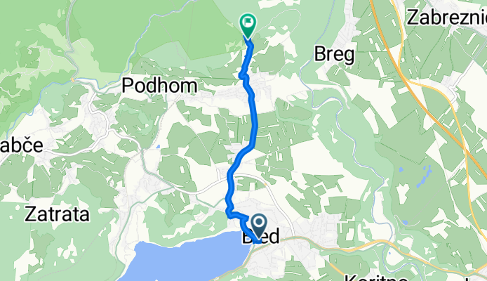 Cesta Svobode 13, Bled to Rebr 29, Bled