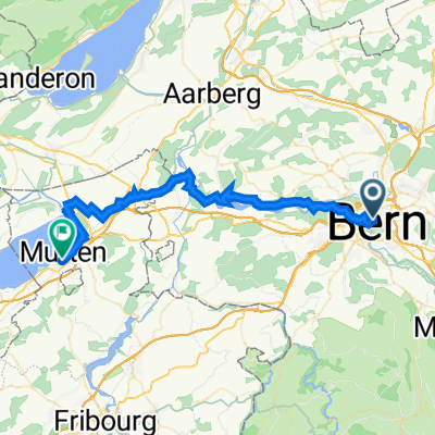 Viktoriarain 11, Bern nach Bahnhofstrasse 13, Murten