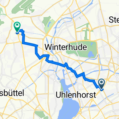 Oberaltenallee 82, Hamburg nach Kollaustraße 69, Hamburg