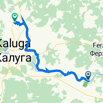 Маршрут в Нижняя Усадебная улица 2, Калуга