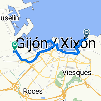 Travesía Arces 4, 60, Gijón a Calle de Domingo Juliana, 40, Gijón