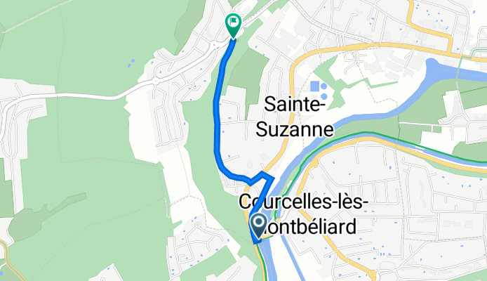 Itinéraire vers Rue de Roses 49, Sainte-Suzanne