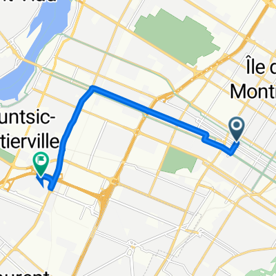 6955 Rue St-Hubert, Montréal to 55 Rue Quintin, Montréal