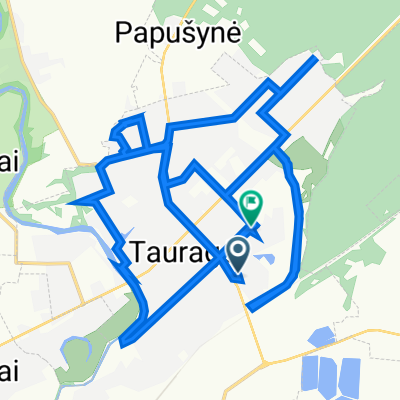 Gedimino gatvė 37, Tauragė to J. Tumo-Vaižganto gatvė 130, Tauragė