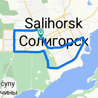 улица Богомолова, Солигорск до улица Богомолова, Солигорск