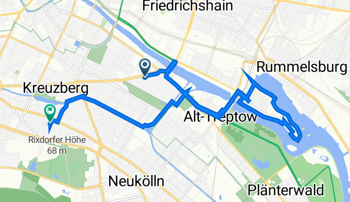 Lübbener Straße 14, Berlin to Freiligrathstraße 9, Berlin