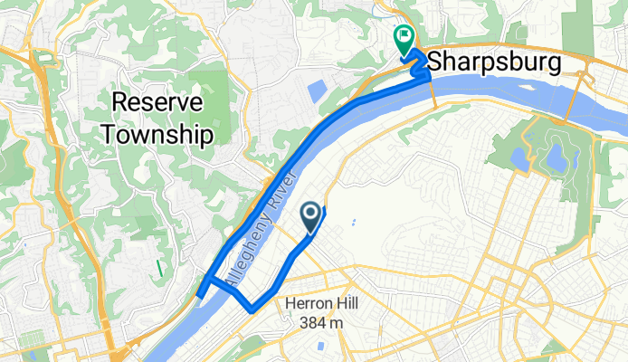 4205 Butler St, Pittsburgh to 65 Sycamore St, Etna