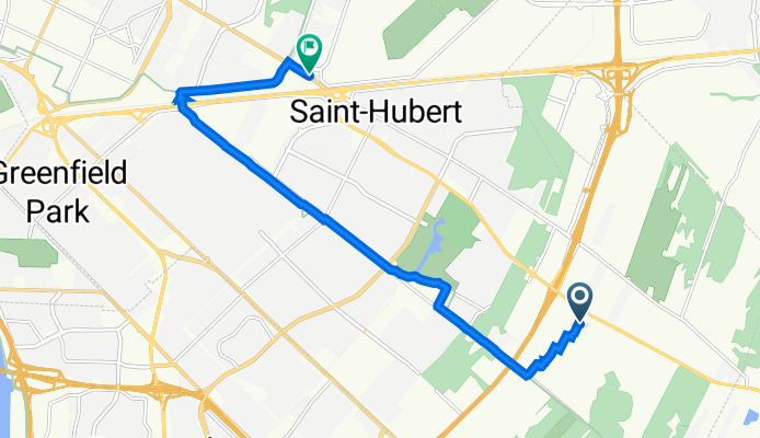 Rue Bernard-Hubert 4320, Longueuil to Ch. de Chambly et Ch. de la Savane, Longueuil