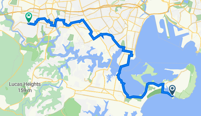 Kurnell to 126 Tower St, Panania