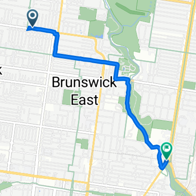 95 Albion St, Brunswick to 1A St Georges Rd, Northcote