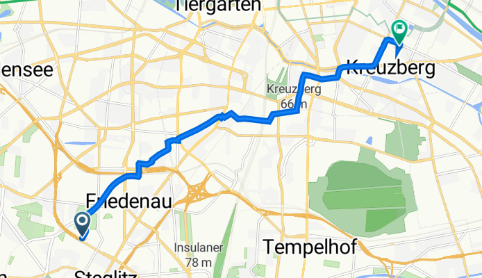 Paulsenstraße 25, Berlin nach Oranienplatz 2, Berlin