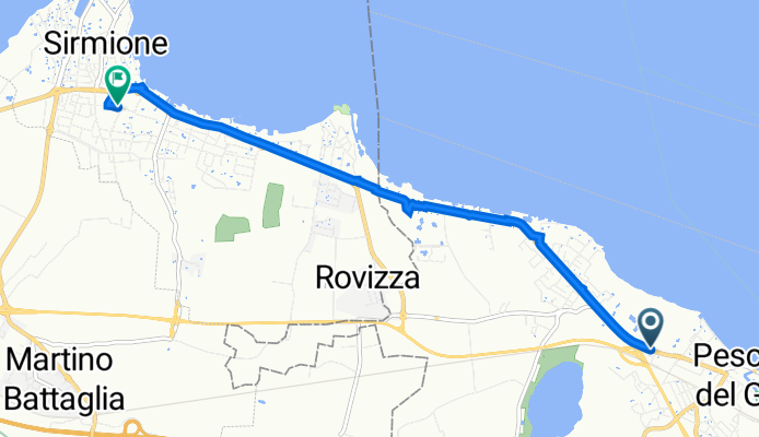 Via Bell’Italia 15–19, Peschiera del Garda to Piazza Virgilio 51, Sirmione