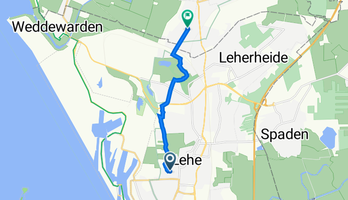 Bütteler Straße 25, Bremerhaven nach Mittelfeldweg 11, Geestland