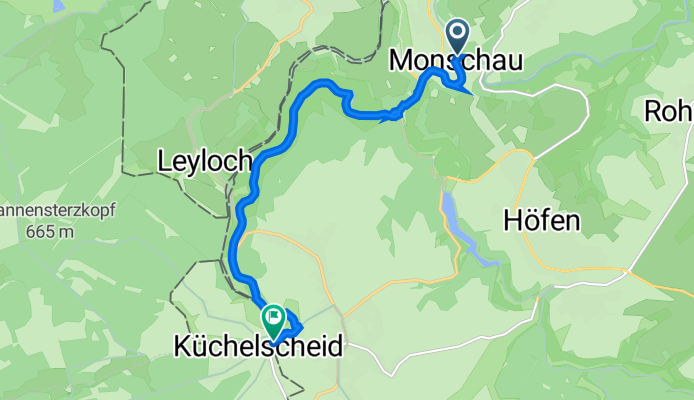 Stehlings 1, Monschau nach Auf dem Hau, Bütgenbach
