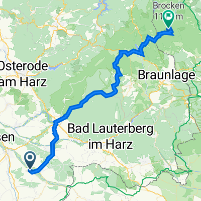 Georg-Schreiber-Straße 13, Rüdershausen nach Harzer Grenzweg am Grünen Band, Wernigerode