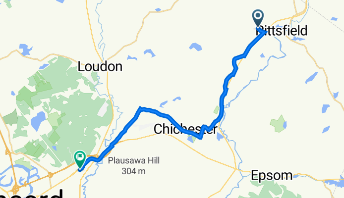 Loudon Road 128, Pittsfield to Loudon Road 308, Concord