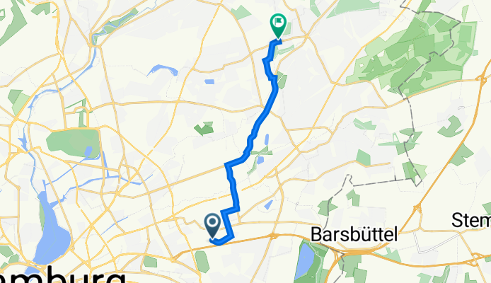 Oktaviostraße 41, Hamburg nach Berner Allee 64A, Hamburg