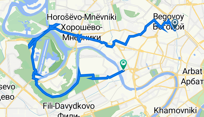 Скаковая улица, 17 с2, Москва до Шмитовский проезд, 44, Москва