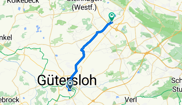 Reckenberger Straße 23, Gütersloh nach Niemöllershof, Bielefeld