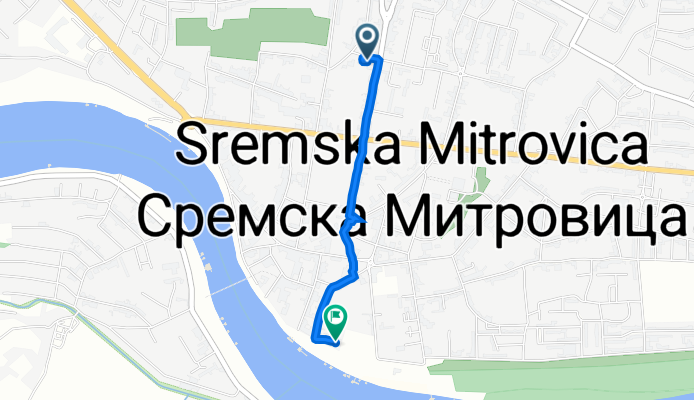 Kralja Petra I 87, Sremska Mitrovica to Promenada 29, Sremska Mitrovica