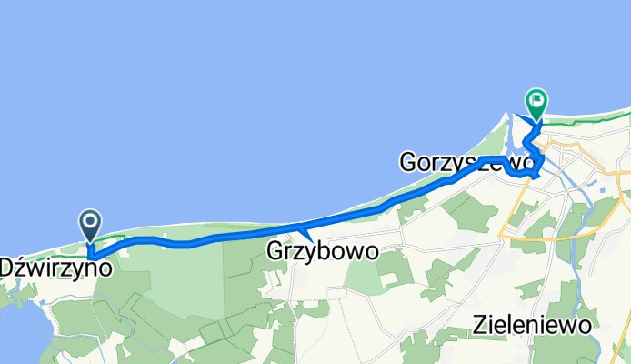 Spacerowa 3A, Dźwirzyno do M Rodziewiczówny 1A, Kołobrzeg