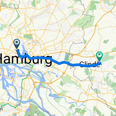Rutschbahn 18, Hamburg nach Op den Stüben 22, Reinbek