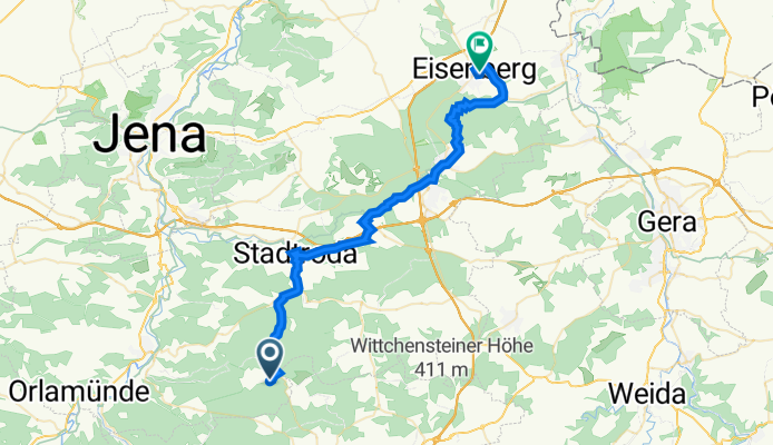 Trockenborn-Wolfersdorf nach Fabrikstraße 1–3, Eisenberg