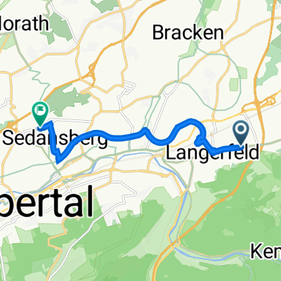 Schwelmer Straße 79, Wuppertal nach Schützenstraße 62A, Wuppertal