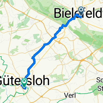 Oelmühlenstraße 4–6, Bielefeld nach Reckenberger Straße 23, Gütersloh