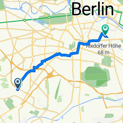 Forststraße 40, Berlin nach Prinzessinnenstraße 30, Berlin
